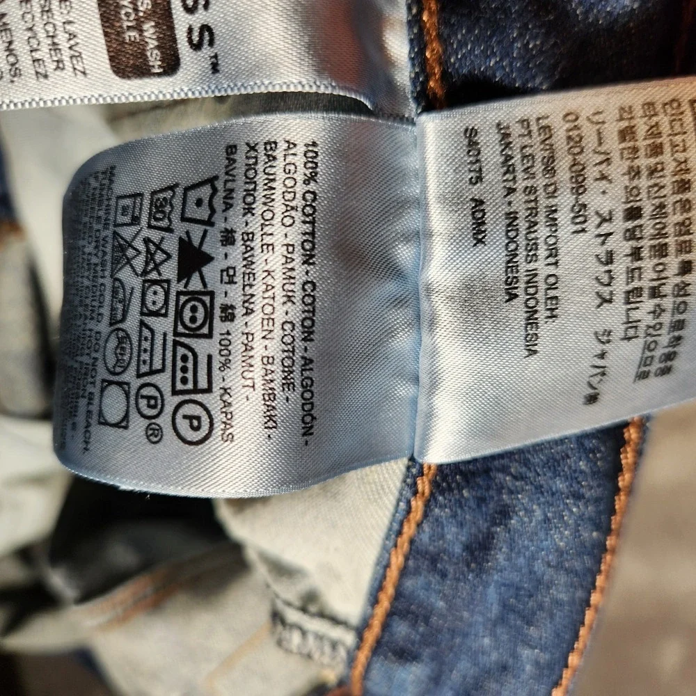 Levi's 569‎ Jeans Men's 41X29 (Tag 38x30) Loose Fit Straight Leg Blue Pre-Owned